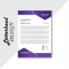 Modern Simple Latterhead Template Design,corporate company Latter Head