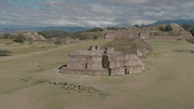 Monte Alb&aacute;n large pre-Columbian archaeological site in the Santa Cruz Xoxocotl&aacute;n Municipality Oaxaca Mexico