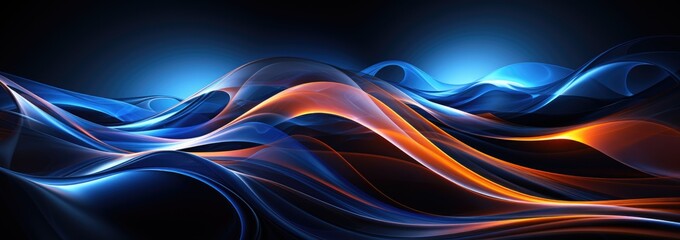 fond d'une vague lumineuse bleu et violette, science fiction