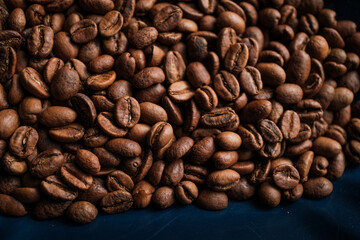 Roasted coffee bean prepared for consumption