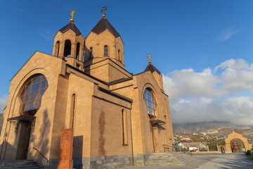 Fototapeta na wymiar Armenian Apostolic Church of St. Gregory the Illuminator. Novorossiysk, Russia, 29.10.2023