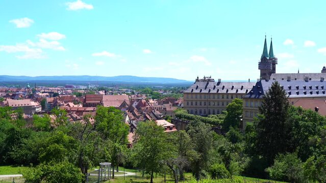 Blick über Bamberg, Bayern, Deutschland
