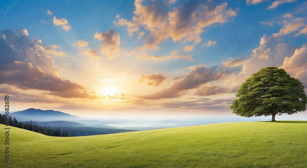 Poster a cheerful dawn embracing life's simple invitations with every morning, harmonizing with the simplic