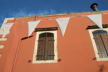 house in a village (margarites) in crete in greece 