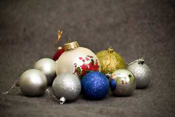 Christmas balls still life , new year 2024