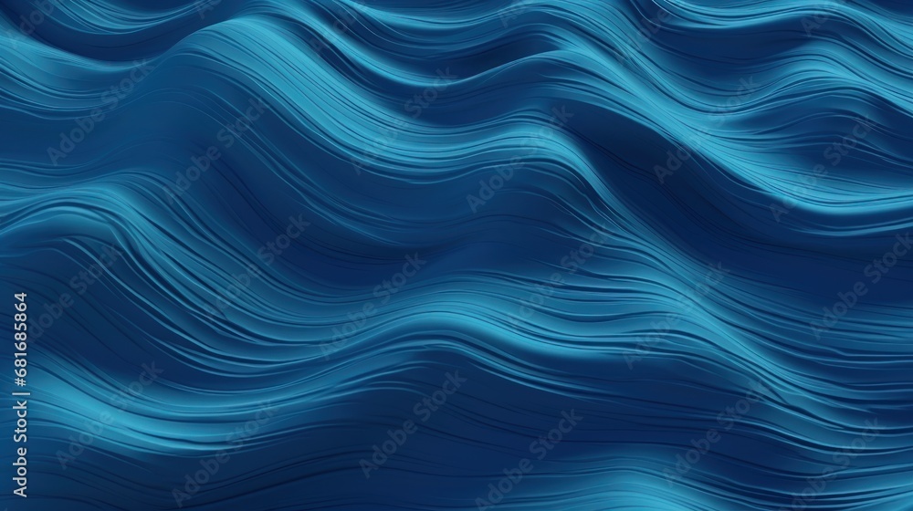 Poster a blue background with wavy lines in the shape of waves and a blue background with wavy lines in the