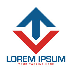 TV Letter Logo Design Creative and Professional Logo Design