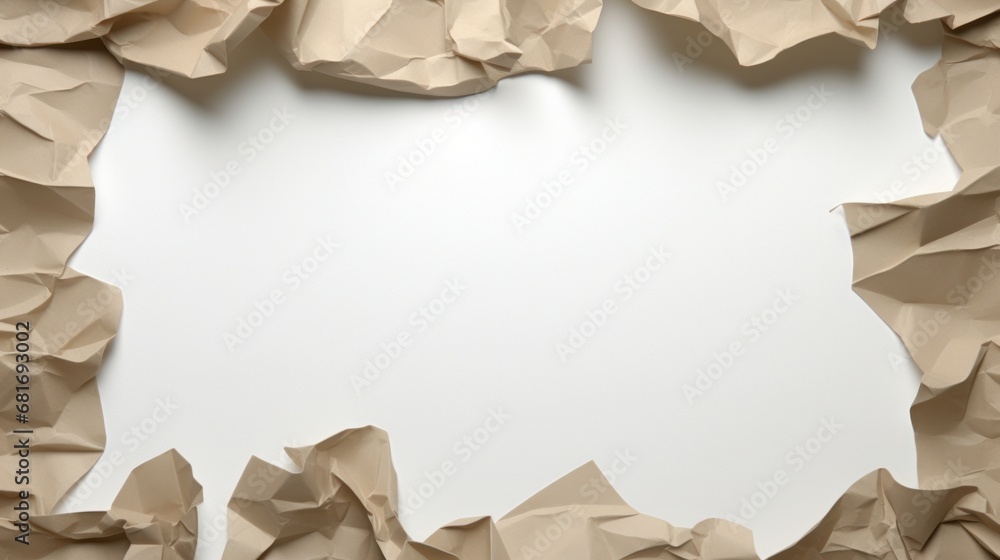 Poster a piece of paper with a hole in the middle of it that has been cut into smaller pieces with a hole i