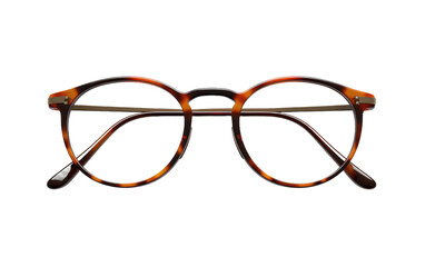 VividOptics Glasses Where Style Meets Clarity on a White or Clear Surface PNG Transparent Background