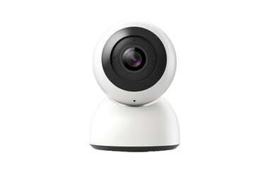 Webcam with Autofocus and Privacy Shutter on a White or Clear Surface PNG Transparent Background