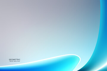 Minimal Abstarct Dynamic textured background design in 3D style with blue and gray colors. Vector illustration.