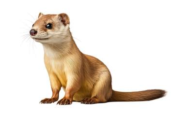 Obraz premium Cuddly Canine Companions Whistling Weasel Plushie Delight on a White or Clear Surface PNG Transparent Background