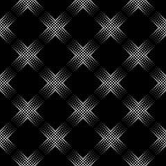 Vector seamless texture. Modern geometric background. A grid with squares of dots. - 681696802