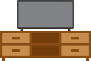 Television desk illustration