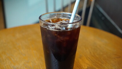 Ice Coffee on the Table