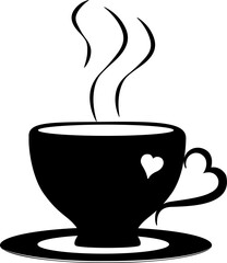 vector illustration of a mug on a transparent background