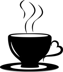 vector illustration of a mug on a transparent background