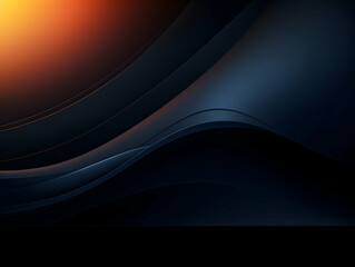 Abstract technology futuristic glowing curved line on dark blue background, Abstract flow gradient background, ai generated photo