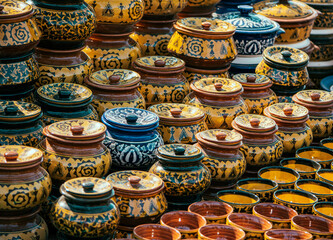 Handmade African Crockery Bowls in market