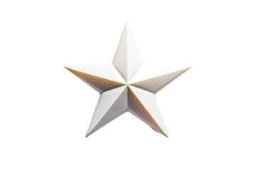 christmas star decoration  isolated on transparent background - Generative AI