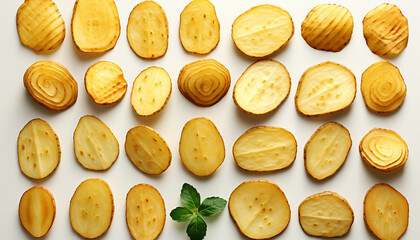 Freshness and nature in a close up of a sliced vegetable generated by AI