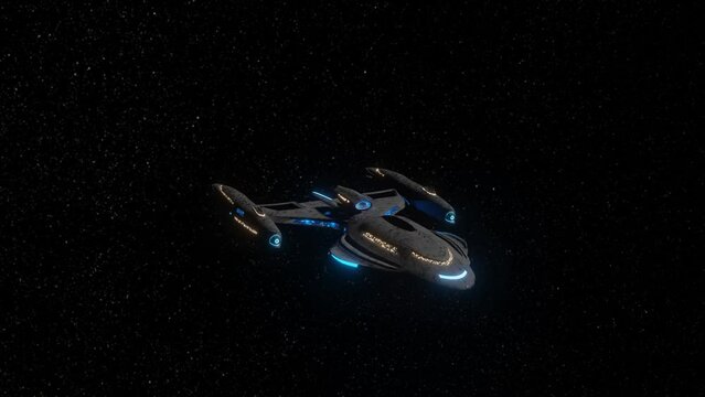 3D illustration of my Star Trek Enterprise from my imagination.