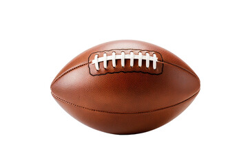 american football ball isolated on transparent background - Generative AI