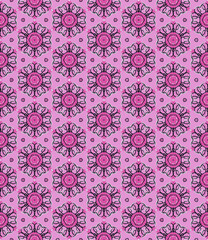 Multi color seamless abstract pattern. Background and backdrop. Multi Colored. Colorful ornamental design. Colored mosaic ornaments. Vector graphic illustration. EPS10.