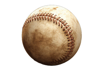 baseball ball  isolated on transparent background - Generative AI