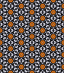 Multi color seamless abstract pattern. Background and backdrop. Multi Colored. Colorful ornamental design. Colored mosaic ornaments. Vector graphic illustration. EPS10.