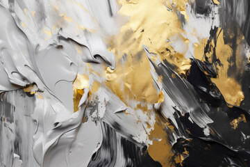 Golden and silver background. Generative AI