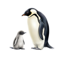 penguin on PNG transparent background