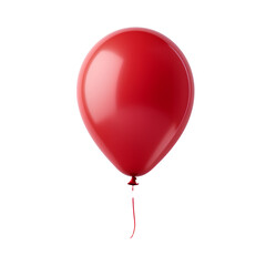 red balloon on PNG transparent background