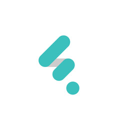 f line monogram vector logo design simple modern and clean logo vector icon illustration