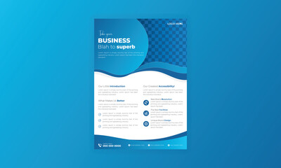 Business flyer design template vector background