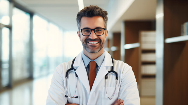 male doctor headshot picture in a hospital, smiling doctor, emergency room doctor, healthcare, hospital, photograph resource