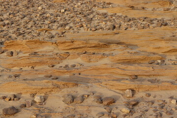 dry stone desert in the desert