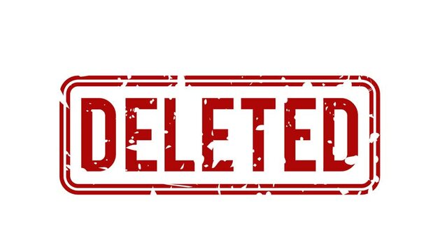 Deleted style on white background and green screen