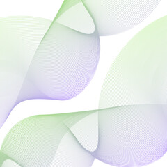 Abstract background with lines. Vector background with waves. Background for music album, poster, card, advertisement. Element for design isolated on white. Colorful