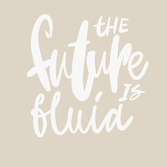 Queer hand lettering illustration for your design. LGBT quotes