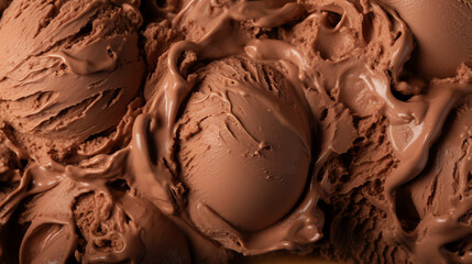 brown chocolate hazelnut ice cream