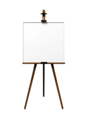 Deurstickers advertising stand or flip chart or blank artist easel isolated on transparent © YauheniyaA