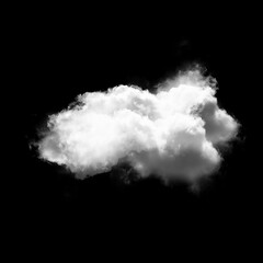Fototapeta na wymiar Cloud over black background