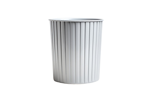 Empty trash, garbage bin isolated on transparent background