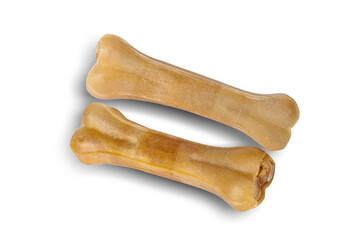 dog bone isolated on white background with clipping path. 