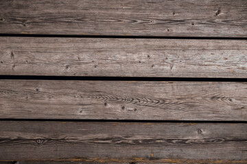 Obraz premium Old brown wooden background. Timber board texture