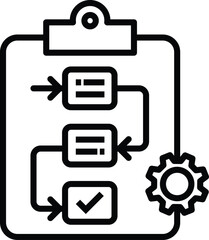 process planning icon vector