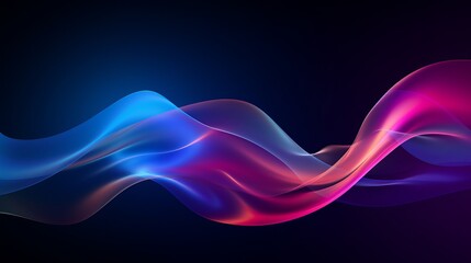 Abstract streaming neon wave foundation