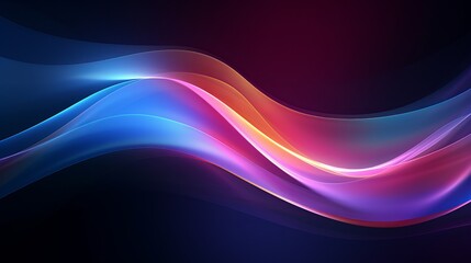 Obraz premium Abstract streaming neon wave foundation