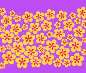 seamless pattern with flowers